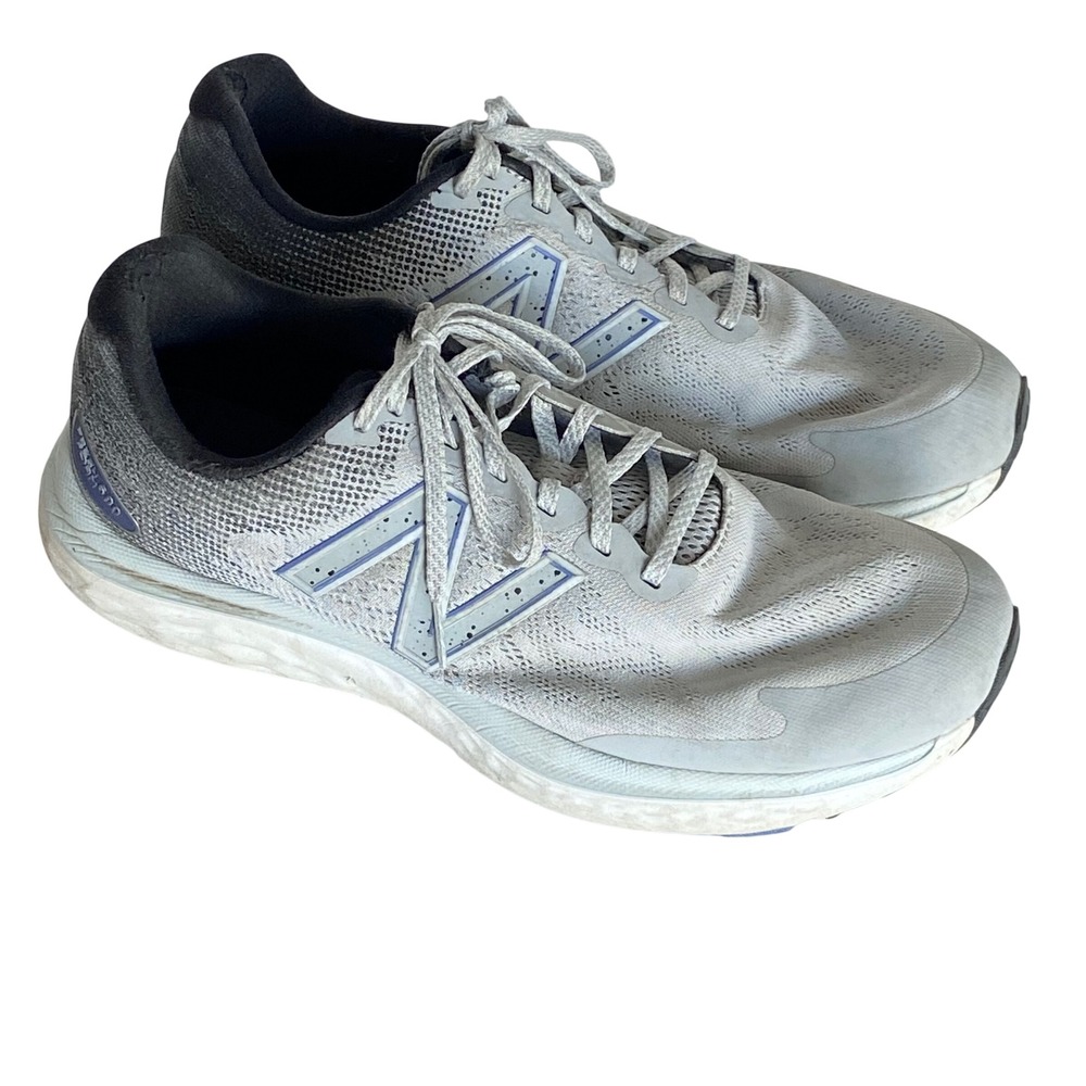 New Balance 680 V7 Mens 10.5 4E Extra Wide Grey Black Running Shoes M680WN7
